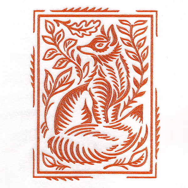 Wild Woodcuts - Fall Fox