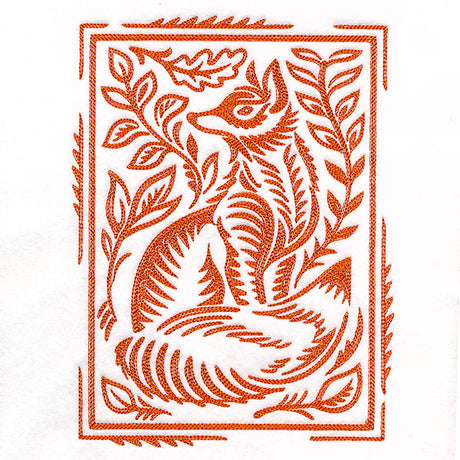 Wild Woodcuts - Fall Fox