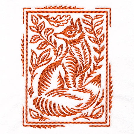 Wild Woodcuts - Fall Fox