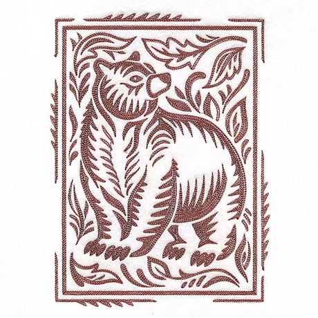 Wild Woodcuts - Fall Bear