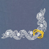 Sheer Ribbons & Rings Corner