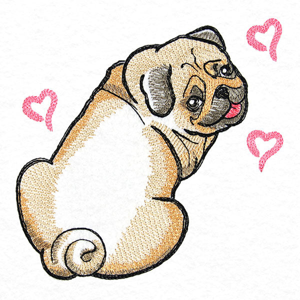 Hugs & Kisses Pug