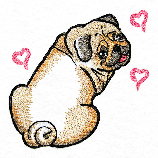 Hugs & Kisses Pug
