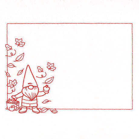 Autumn Gnome Quilt Label