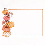 Tumbling Autumn Pumpkins Quilt Label
