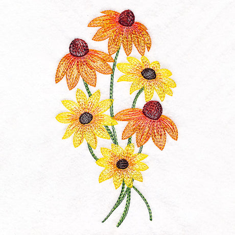 Coneflowers and Black-Eyed Susans Bouquet