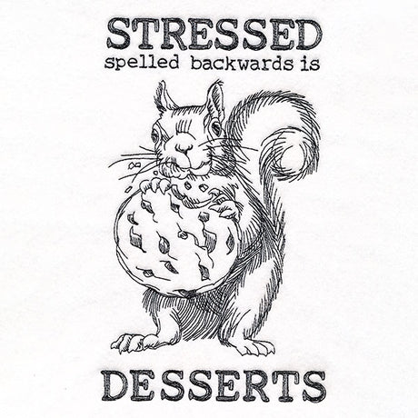 Stressed and Desserts Squirrel