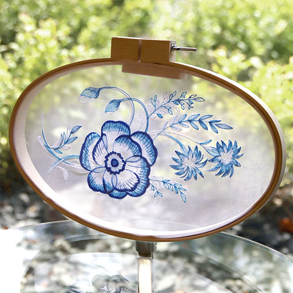 Stunning in Cyanotype Poppy Bouquet