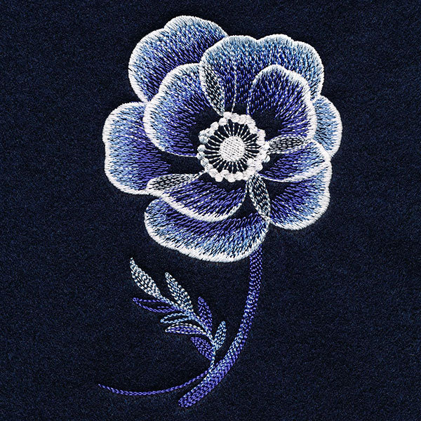 Stunning in Cyanotype Poppy Accent