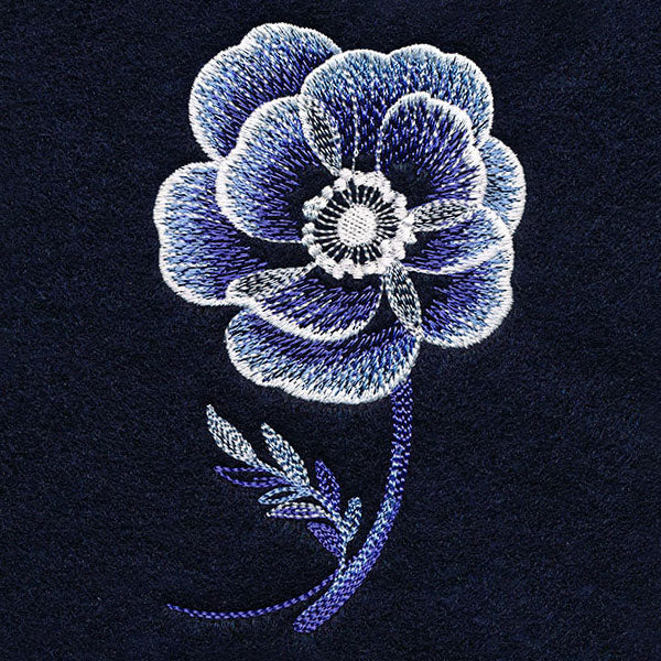 Stunning in Cyanotype Poppy Accent