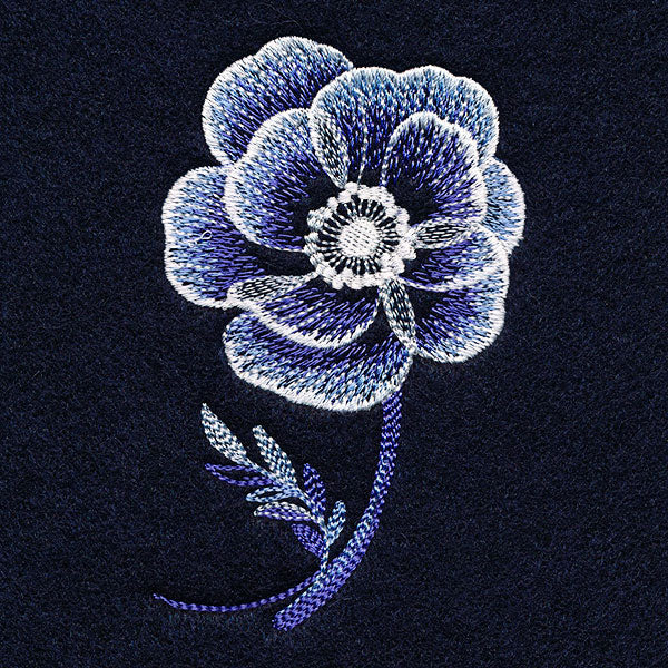 Stunning in Cyanotype Poppy Accent
