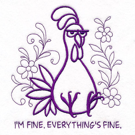 Everything's Fine Doodle Chicken