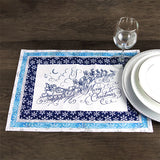 Santa's Flight in Calligraphy