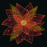 Sheer Contours Christmas Poinsettia