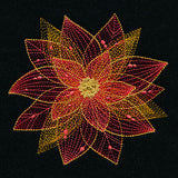 Sheer Contours Christmas Poinsettia