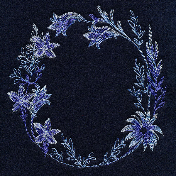 Stunning in Cyanotype Wreath