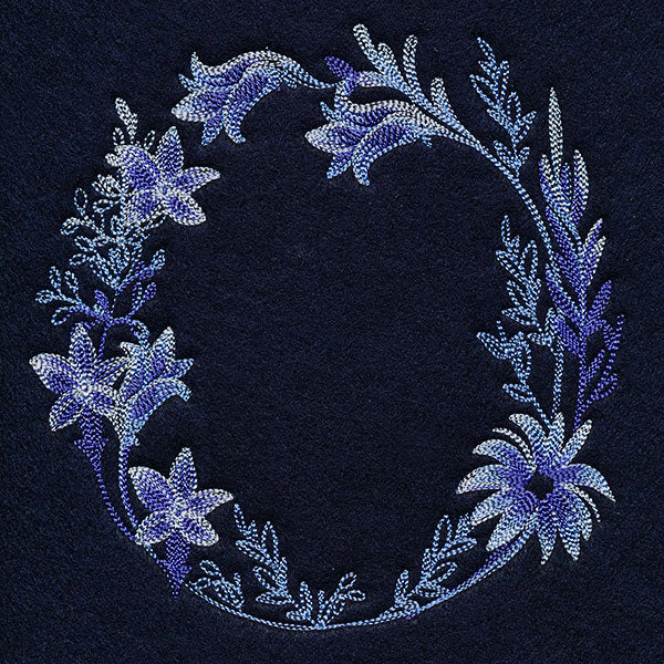 Stunning in Cyanotype Wreath
