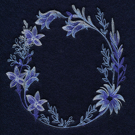 Stunning in Cyanotype Wreath