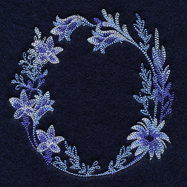 Stunning in Cyanotype Wreath