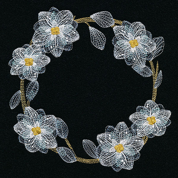 Sheer Poinsettias Wreath