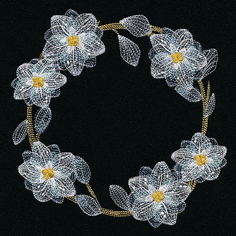 Sheer Poinsettias Wreath