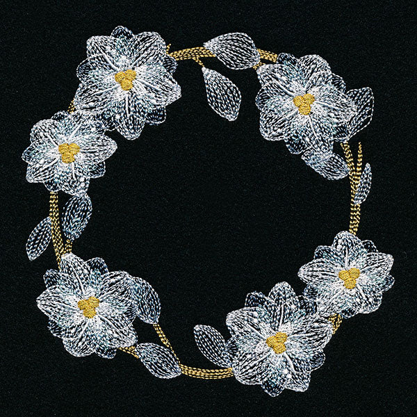 Sheer Poinsettias Wreath