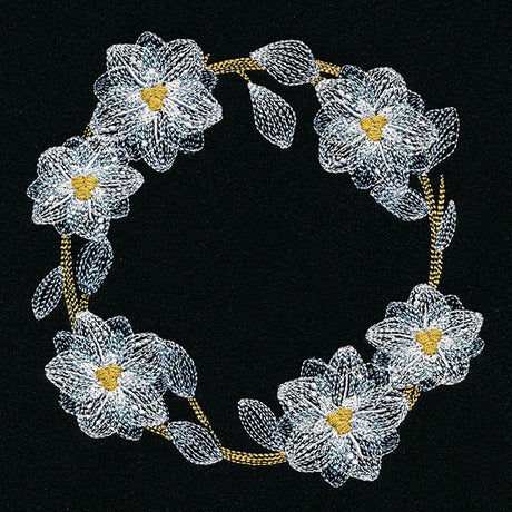 Sheer Poinsettias Wreath