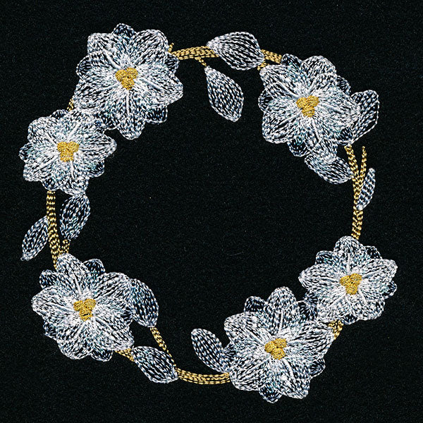 Sheer Poinsettias Wreath