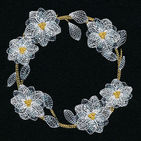 Sheer Poinsettias Wreath