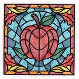 Autumn Accents Stained Glass - Apple