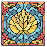 Autumn Accents Stained Glass - Aspen Leaf