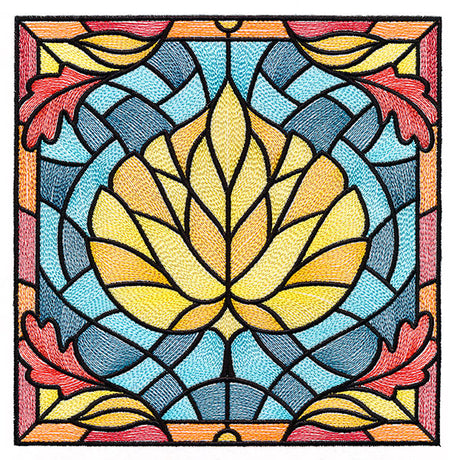 Autumn Accents Stained Glass - Aspen Leaf