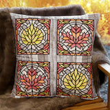 Autumn Accents Stained Glass - Aspen Leaf