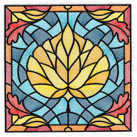 Autumn Accents Stained Glass - Aspen Leaf