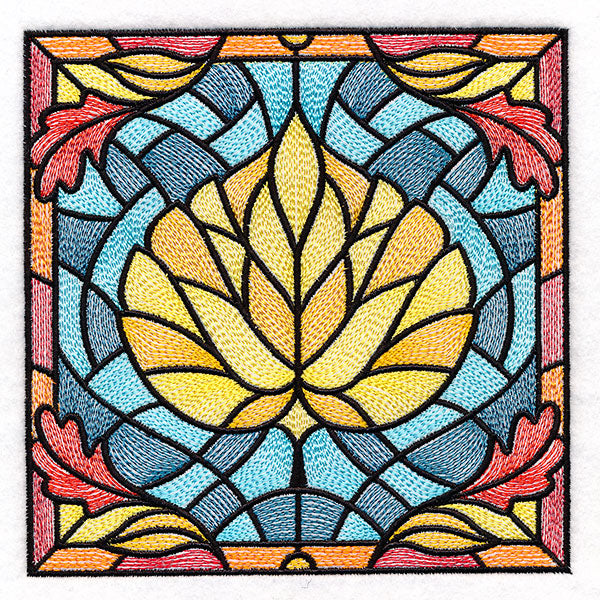Autumn Accents Stained Glass - Aspen Leaf