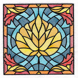 Autumn Accents Stained Glass - Aspen Leaf