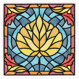 Autumn Accents Stained Glass - Aspen Leaf