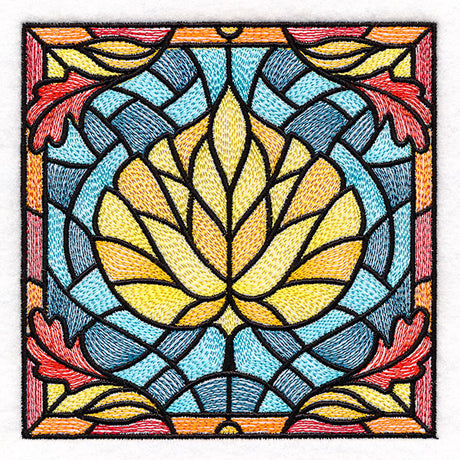 Autumn Accents Stained Glass - Aspen Leaf