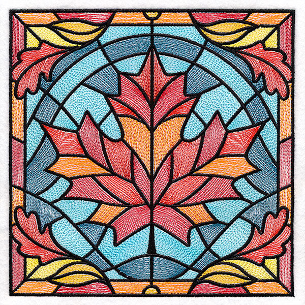 Autumn Accents Stained Glass - Maple Leaf