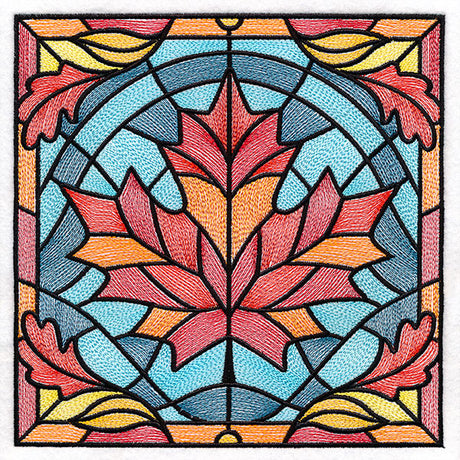 Autumn Accents Stained Glass - Maple Leaf