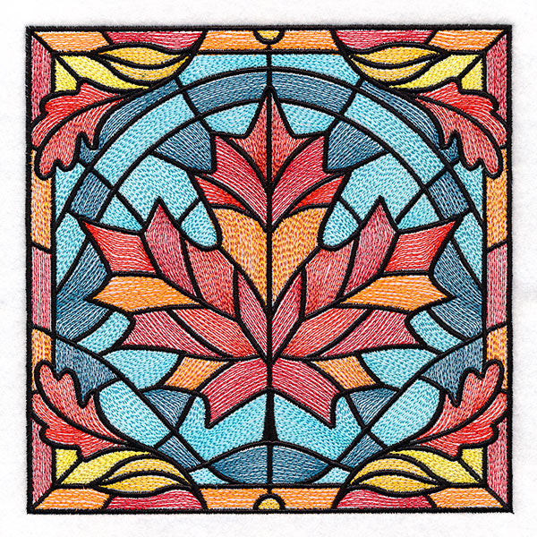 Autumn Accents Stained Glass - Maple Leaf