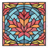 Autumn Accents Stained Glass - Maple Leaf