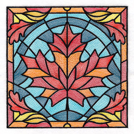 Autumn Accents Stained Glass - Maple Leaf