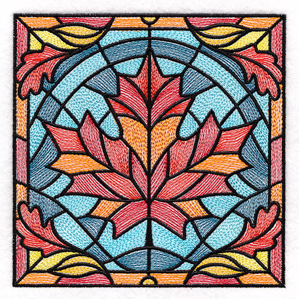 Autumn Accents Stained Glass - Maple Leaf