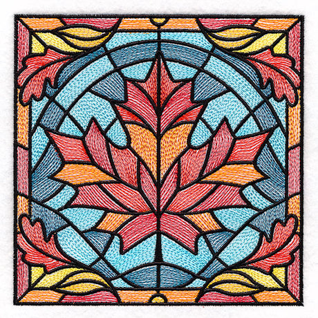 Autumn Accents Stained Glass - Maple Leaf