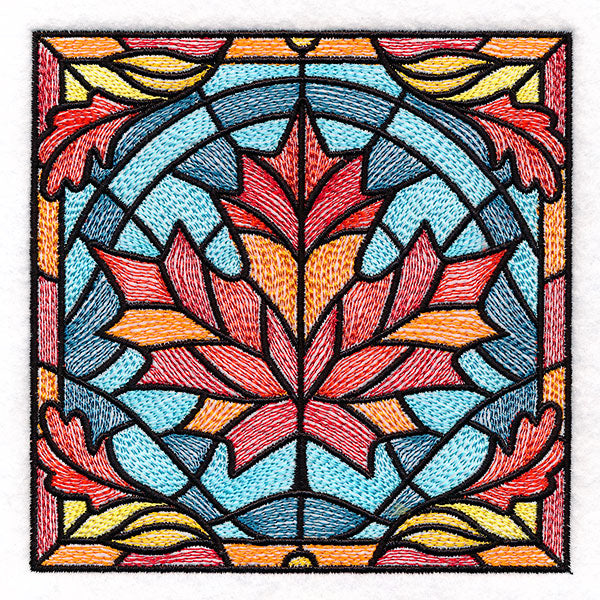 Autumn Accents Stained Glass - Maple Leaf