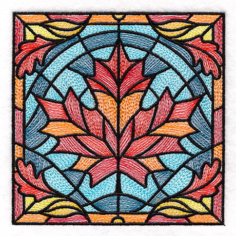 Autumn Accents Stained Glass - Maple Leaf