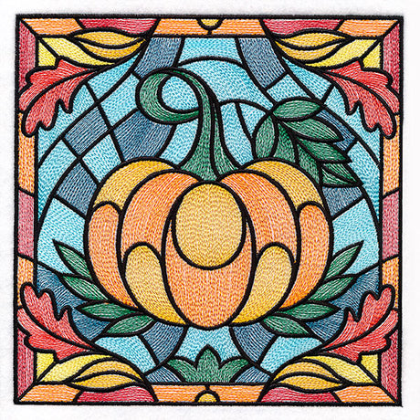 Autumn Accents Stained Glass - Pumpkin