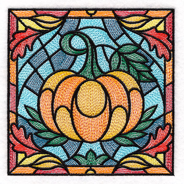 Autumn Accents Stained Glass - Pumpkin