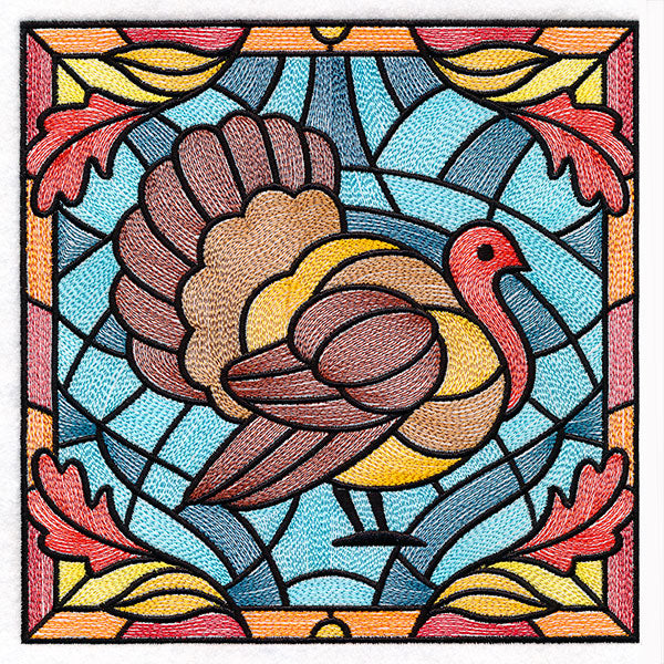 Autumn Accents Stained Glass - Turkey